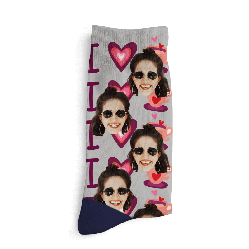 Personalizované ponožky - Ja ❤️ kávu