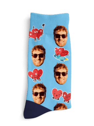 Personalizované ponožky - Srdcia