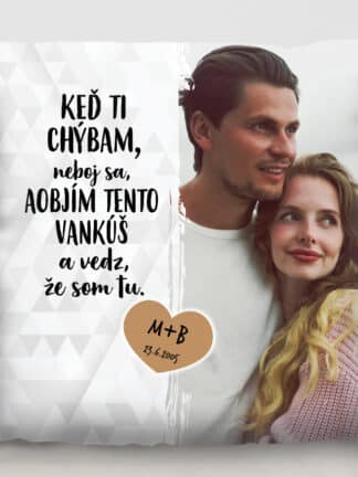 Personalizovaný vankúš – Láska