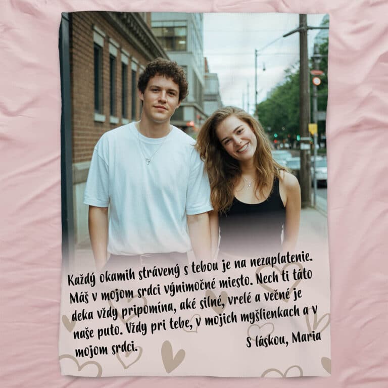 Personalizovaná deka - Vždy pri tebe