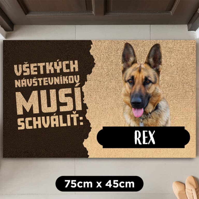 Personalizovaná rohožka – Návštevníci musia byť schválení