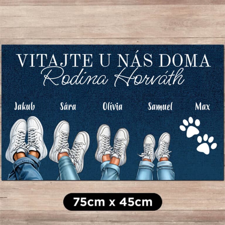 Personalizovaná rohožka - Rodinné tenisky