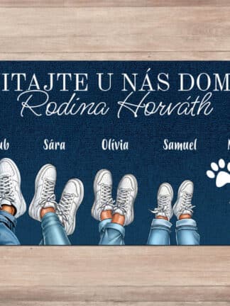 Personalizovaná rohožka - Rodinné tenisky