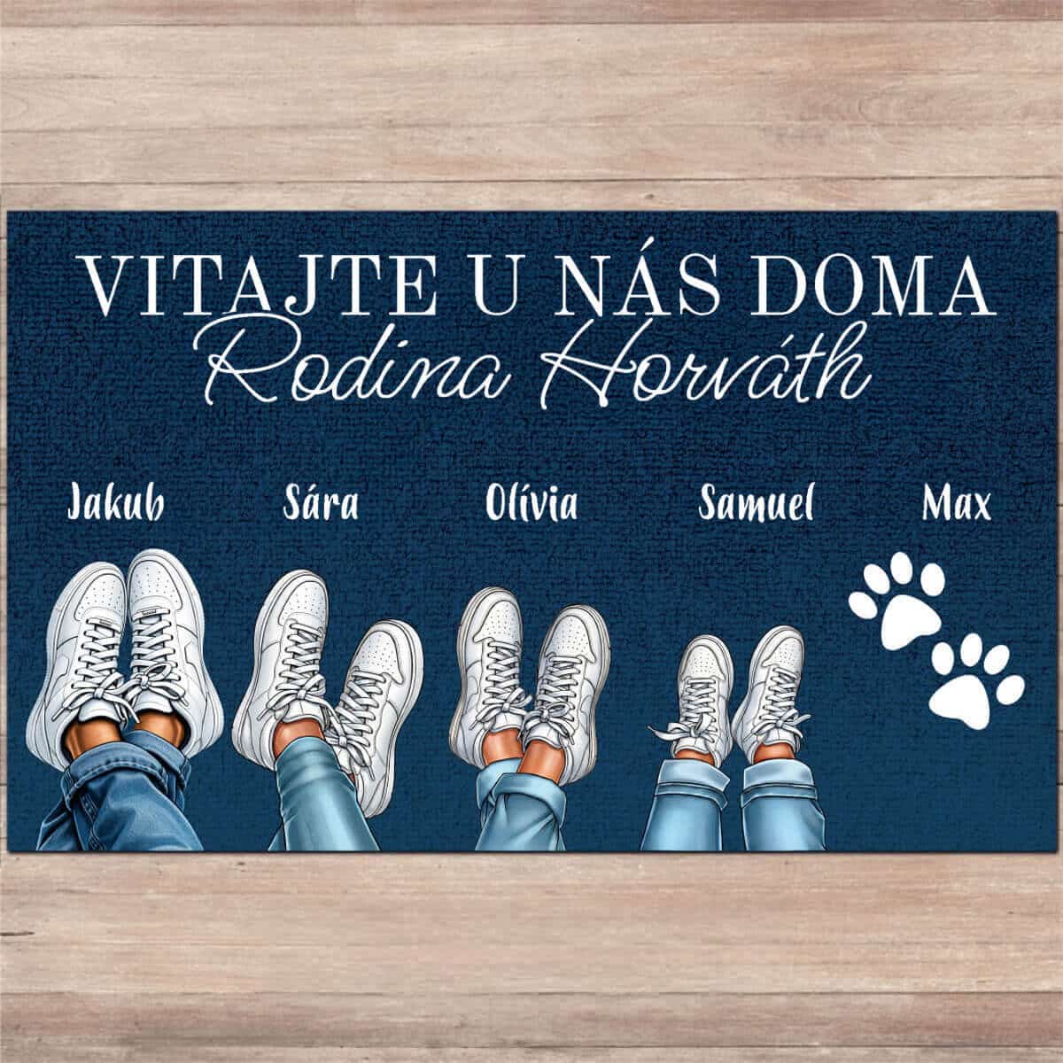 Personalizovaná rohožka - Rodinné tenisky