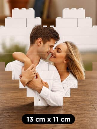Personalizované fotopuzzle v tvare srdca